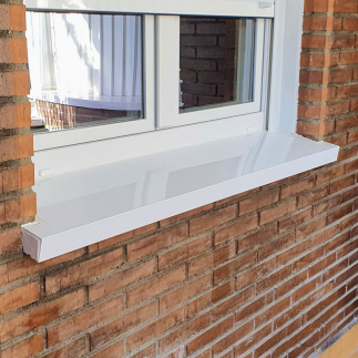 Vierteaguas de aluminio 100mm Modelo 2