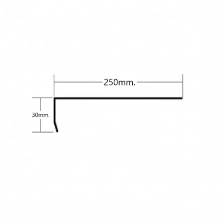 Vierteaguas de aluminio 250mm Modelo 3