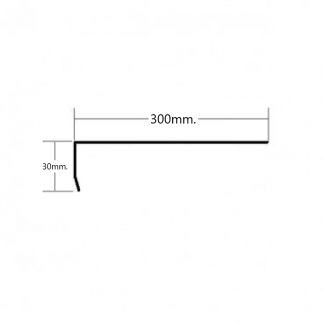 Vierteaguas de aluminio 300mm Modelo 3