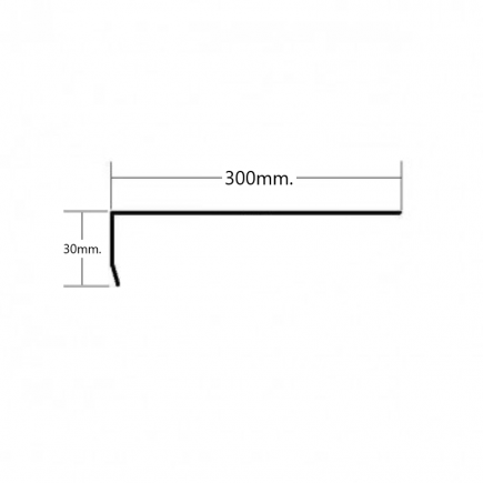 Vierteaguas de aluminio 300mm Modelo 3