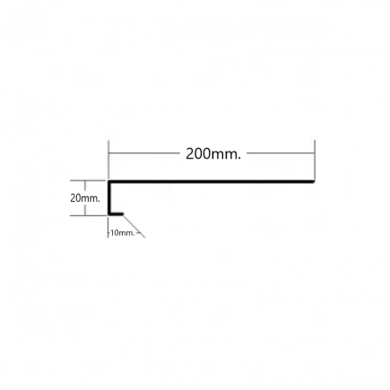 Vierteaguas de aluminio 200mm Modelo 4