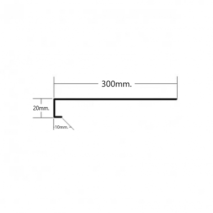 Vierteaguas de aluminio 300mm Modelo 4