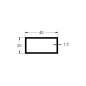 Tubo 40x20mm de aluminio Tubo 40x20mm de aluminio