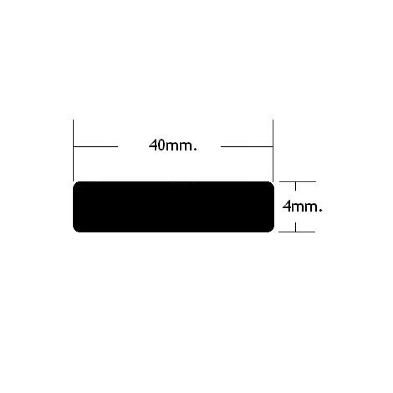 Pletina 40x4mm. de aluminio