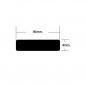Pletina 40x4mm de aluminio Pletina 40x4mm de aluminio