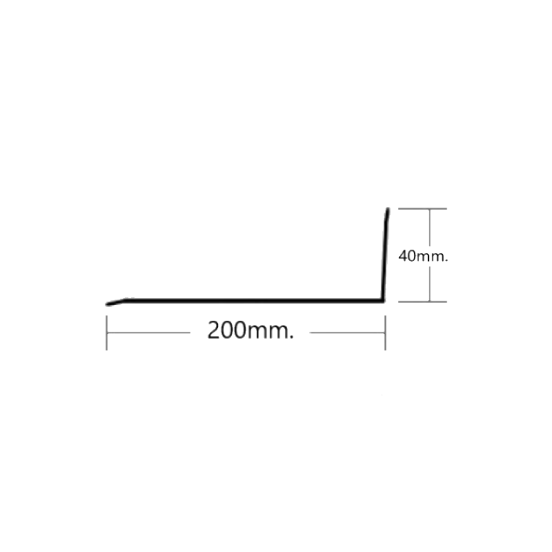 Visera de aluminio 200mm Modelo 3 Visera de aluminio 200mm Modelo 3