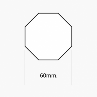 Eje octogonal de 60mm