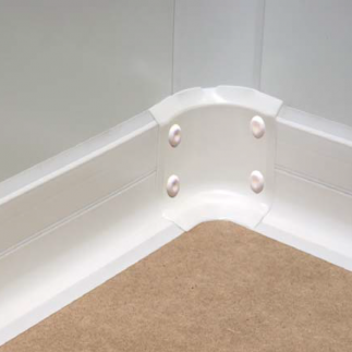 Esquinero para Rodapié 90mm de PVC