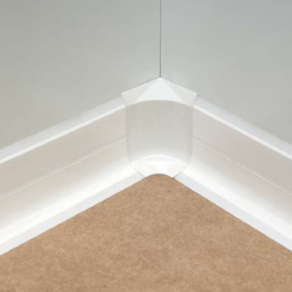 Esquinero para Rodapié 90mm de PVC