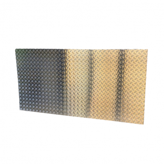 Chapa damero de aluminio 2000 x 1000 x 3mm