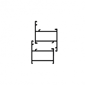 Kit abatible 1 hoja aluminio canal antiguo