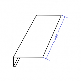 Vierteaguas de aluminio 150mm Modelo 2