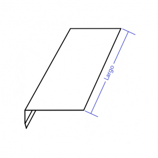Vierteaguas de aluminio 150mm Modelo 3