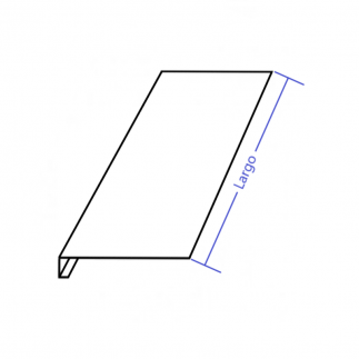 Vierteaguas de aluminio 250mm Modelo 4