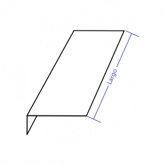 Vierteaguas de aluminio 250mm Modelo 6