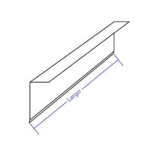 Vierteaguas de aluminio 60 x 120mm