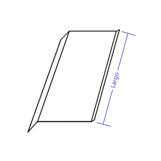 Visera de aluminio 300mm Modelo 1