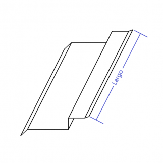 Visera de aluminio 200mm Modelo 2