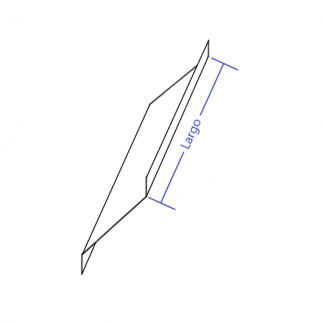 Visera de aluminio 100mm Modelo 5