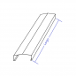 Albardilla de aluminio 300mm - Modelo 3 Albardilla de aluminio 300mm - Modelo 3