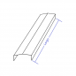 Albardilla de aluminio 270mm - Modelo 4 Albardilla de aluminio 270mm - Modelo 4