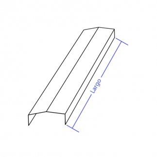 Albardilla de aluminio 300mm - Modelo 4