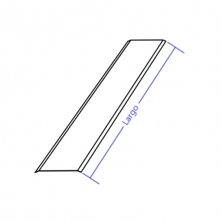 Tapeta plana de aluminio 60mm