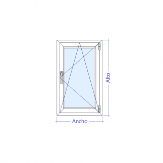 Ventana de PVC oscilobatiente una hoja