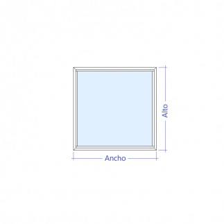 Ventana de aluminio fija