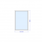 Ventana de aluminio fija (Max. 600x1300mm.)