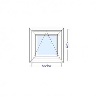 Ventana de aluminio batiente
