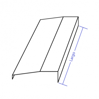 Visera de aluminio 200mm Modelo 8