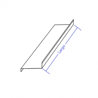 Visera de aluminio 100mm Modelo 9