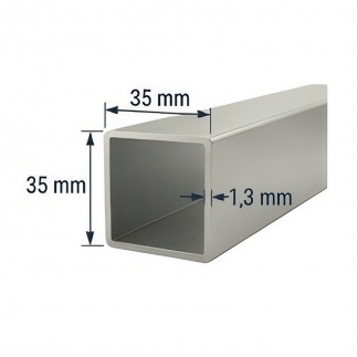 Tubo 35x35mm de aluminio
