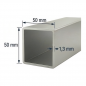 Tubo 50x50mm de aluminio