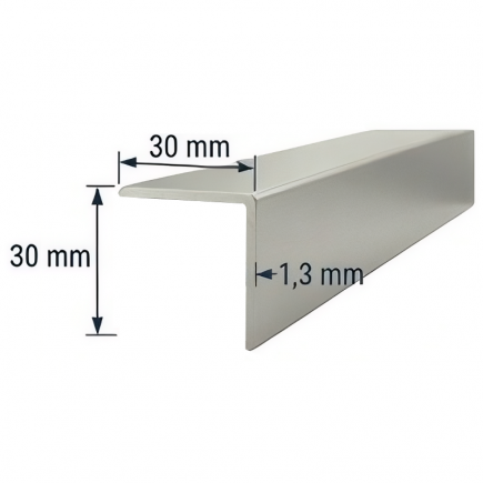 Angulo 30x30mm de aluminio