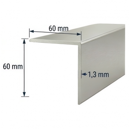 Angulo 60x60mm de aluminio