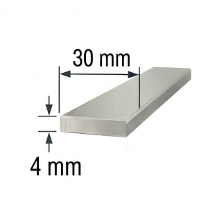 Pletina 30x4mm de aluminio