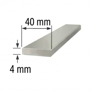 Pletina 40x4mm de aluminio