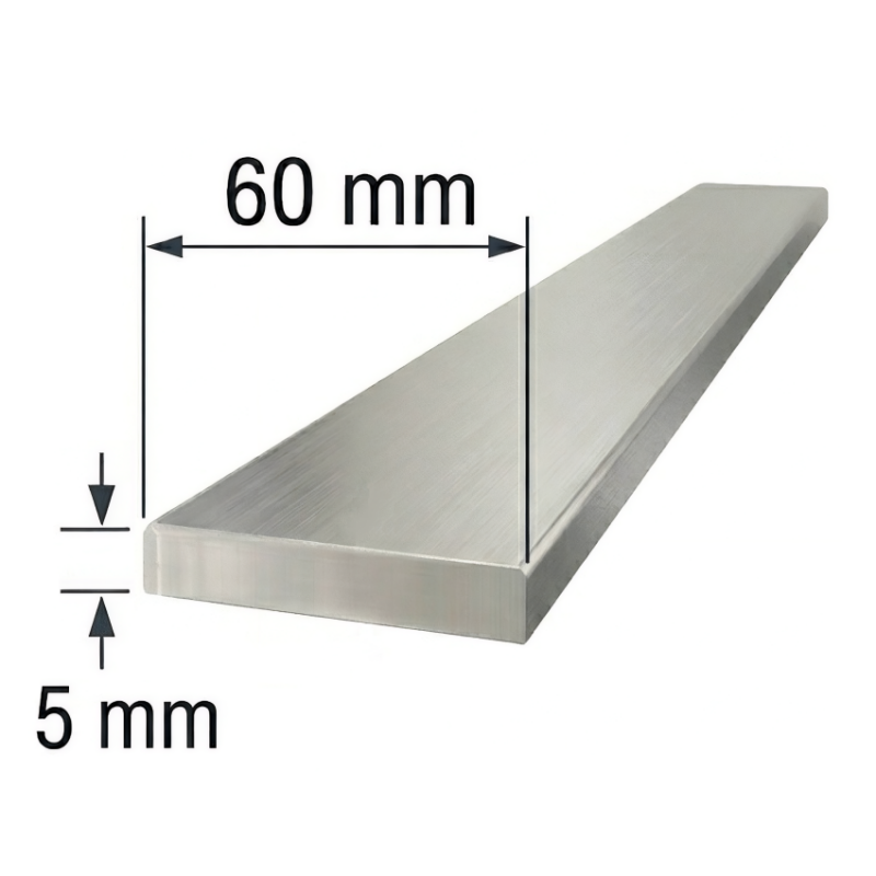 Pletina 60x5mm de aluminio