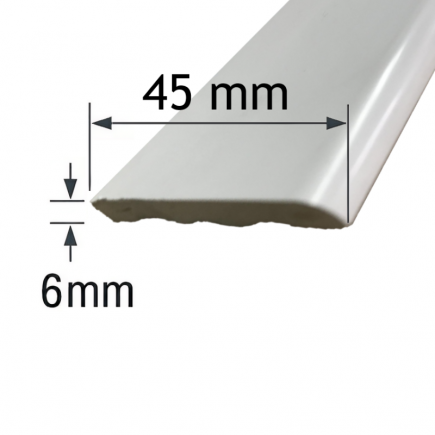 Pletina 45x6mm de PVC