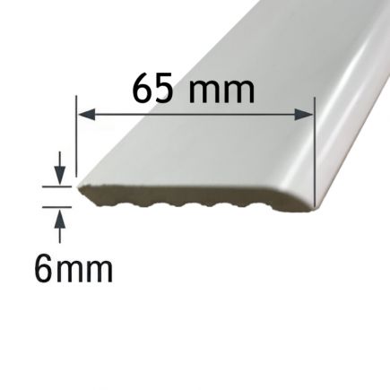 Pletina 65x6mm de PVC