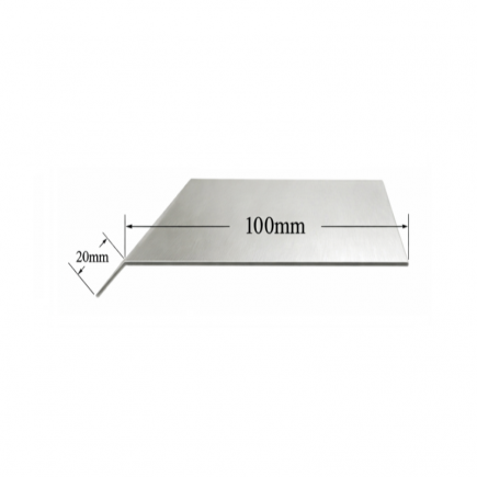 Vierteaguas de aluminio 100mm Modelo 1