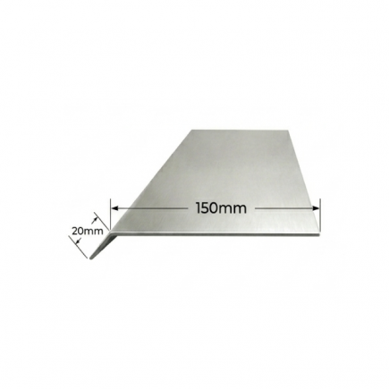 Vierteaguas de aluminio 150mm Modelo 1