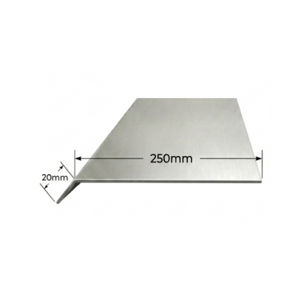 Vierteaguas de aluminio 250mm Modelo 1