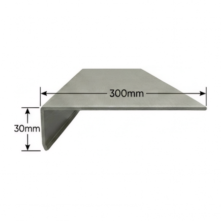 Vierteaguas de aluminio 300mm Modelo 3