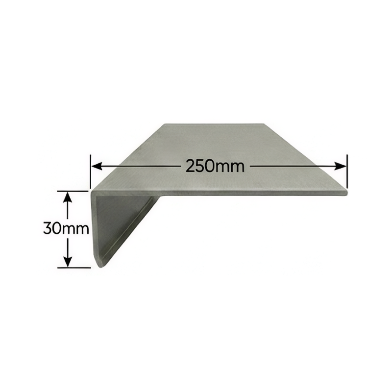 Vierteaguas de aluminio 250mm Modelo 3 Vierteaguas de aluminio 250mm Modelo 3