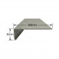 Vierteaguas de aluminio 250mm Modelo 3 Vierteaguas de aluminio 250mm Modelo 3