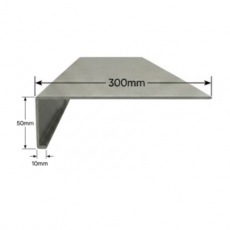 Vierteaguas de aluminio 300mm Modelo 2