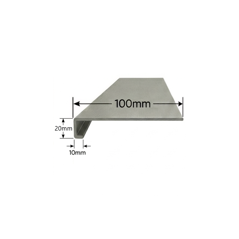 Vierteaguas de aluminio 100mm Modelo 4
